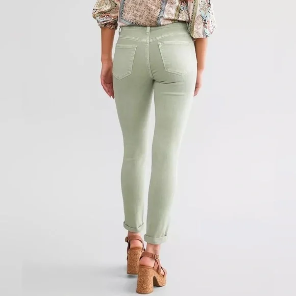VERVET Mid-Rise Ankle Skinny Stretch Jean in Sage Green | NWT! - Picture 3 of 10